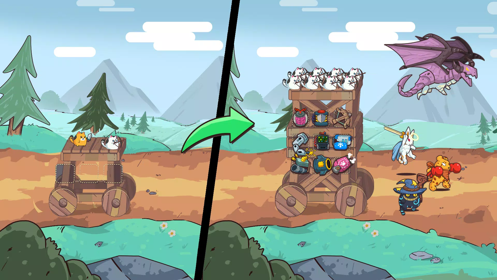 CatnRobot Idle TD: Battle Cat Captura de tela 3