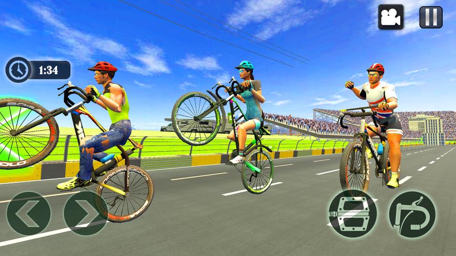 Cycle Race Game Cycle Stunt 스크린샷 1