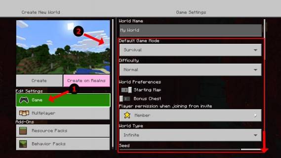 Minecraft의 스플릿 스크린