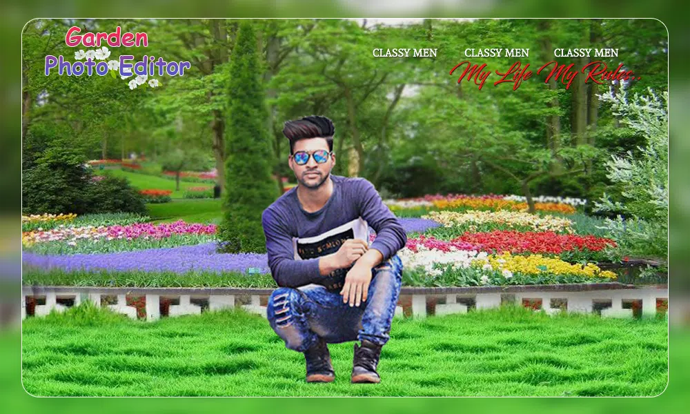 Garden Photo Frame Editor Скриншот 3