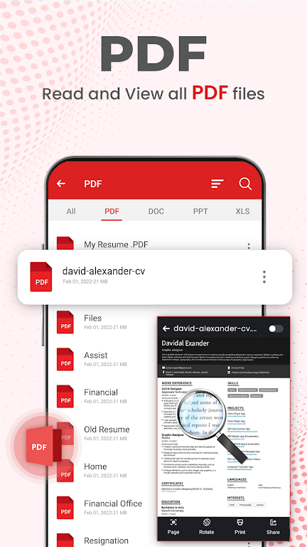 All Document Reader PDF Reader スクリーンショット 1