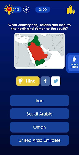 Geo Quiz: World Geography, Map Screenshot 3