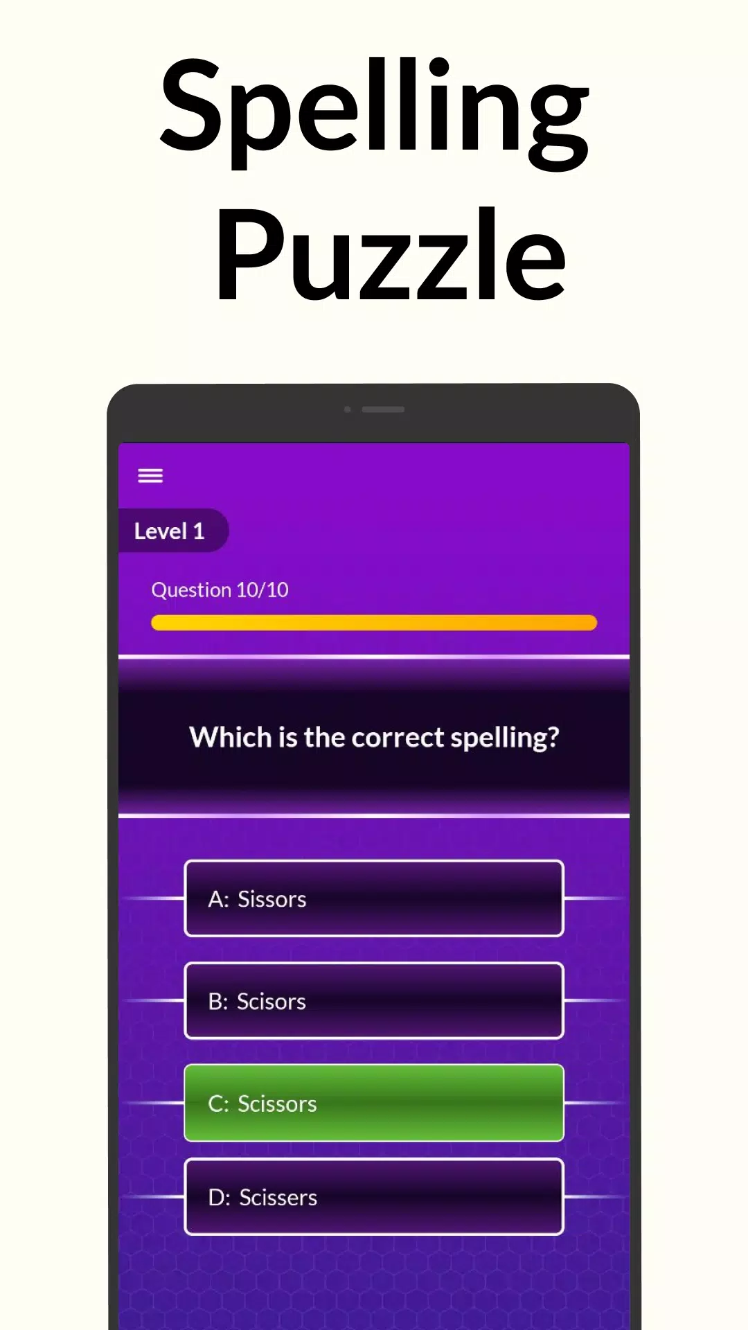 Spelling Bee: Spelling Quiz スクリーンショット 2