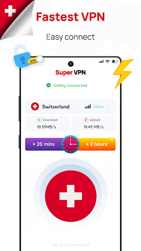 Switzerland VPN: Get Swiss IP Schermafbeelding 0