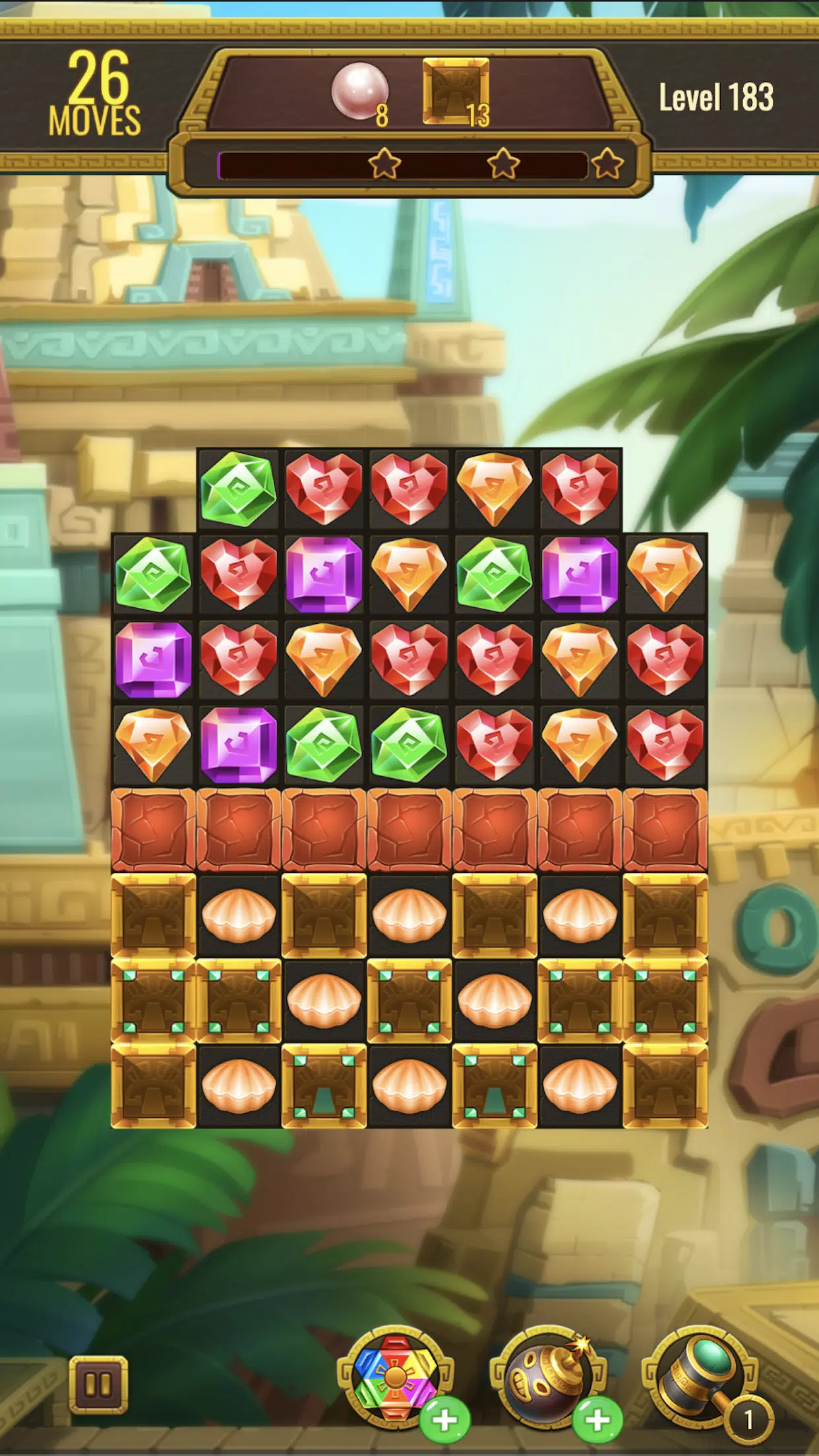 Jewels Maya Quest: Gem Match 3 Ekran Görüntüsü 3