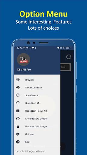 X3 VPN Pro - Fast , Secure & Unlimited VPN Captura de tela 2