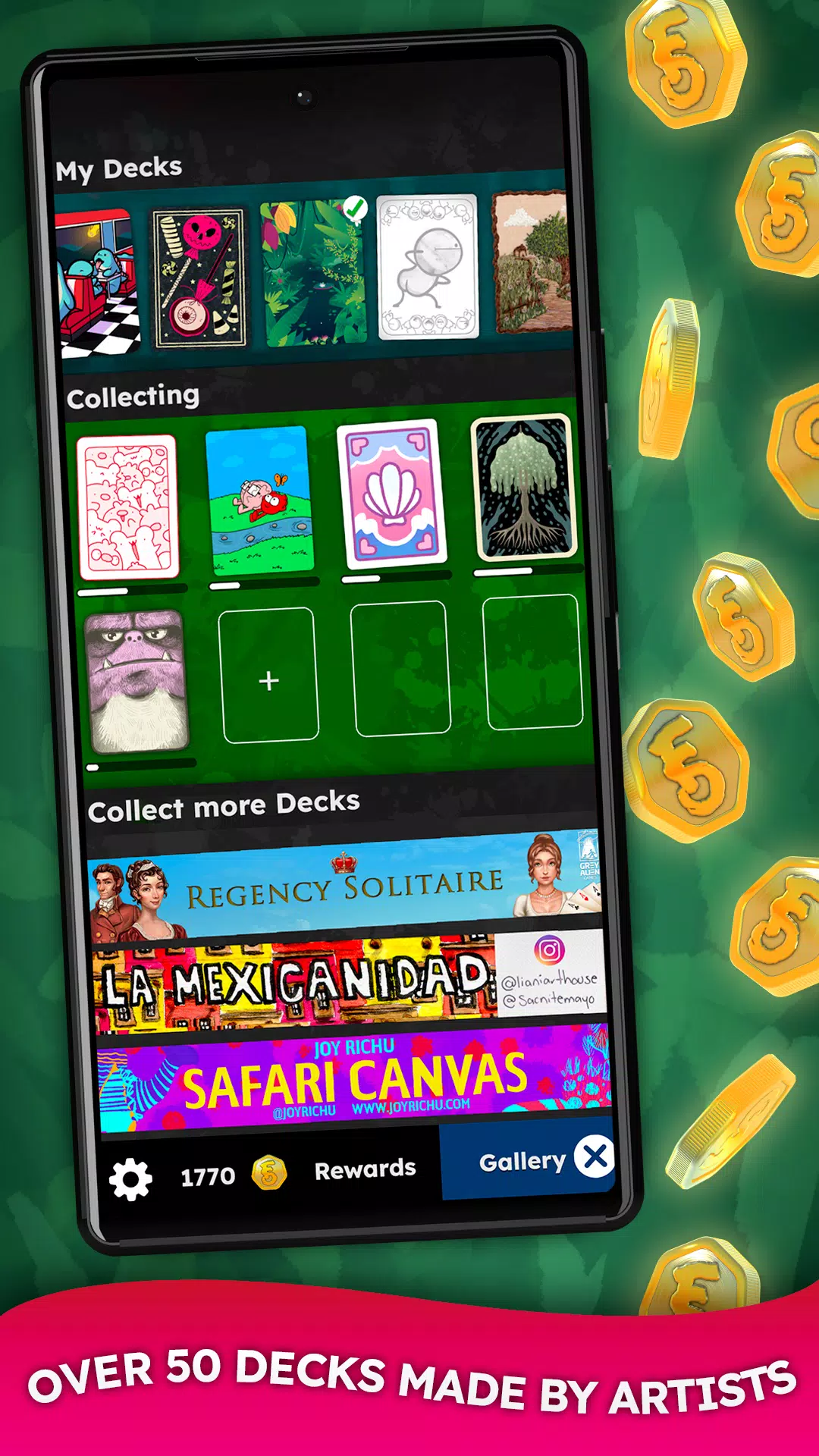 FLICK SOLITAIRE - Cozy Cards Screenshot 3