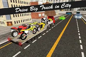 Bike Transport Truck 3D Schermafbeelding 1