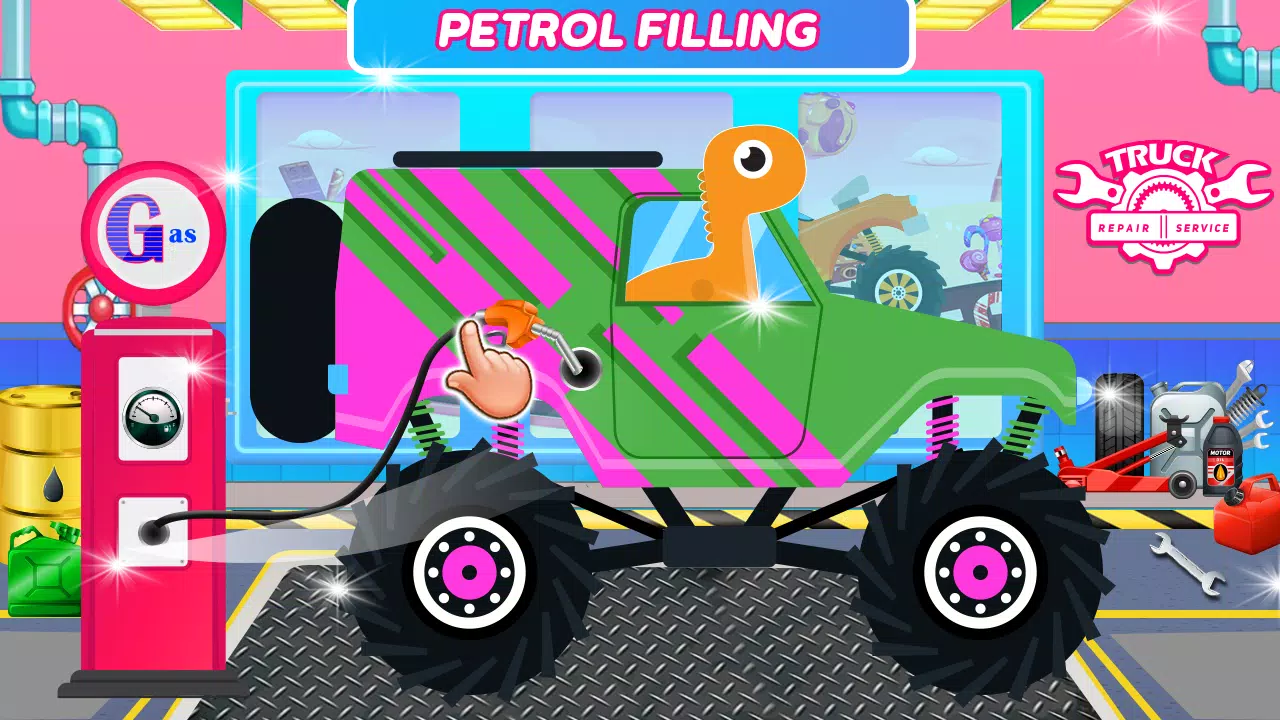 Dinosaurs Trucks Auto Workshop 스크린샷 0