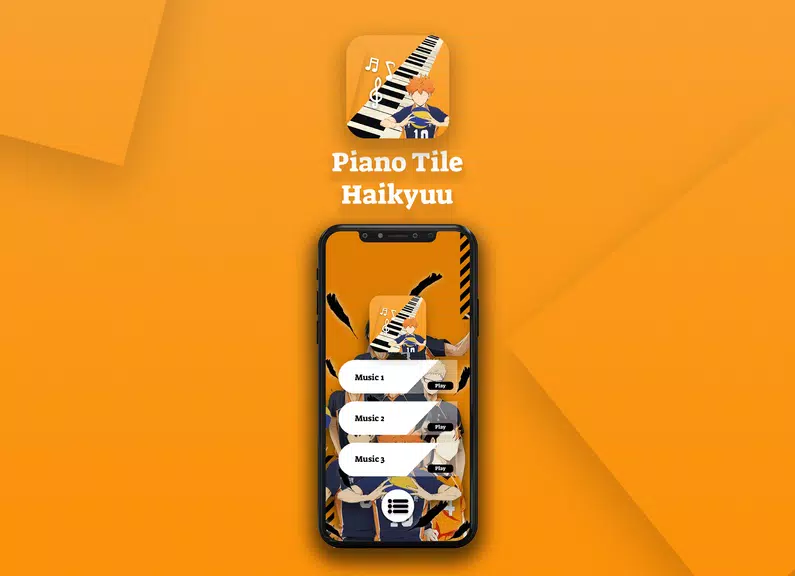 Game Haikyuu Piano Tiles Captura de tela 1