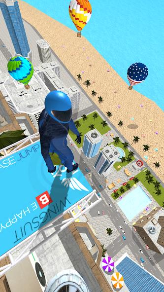 Base Jump Wing Suit Flying Mod Captura de pantalla 1