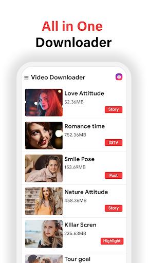 Real Video Player & Downloader 스크린샷 1