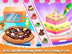 Sweet unicorn cake bakery chef Скриншот 3