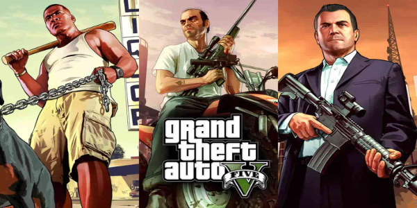 <h2>GTA 5 – Grand Theft Auto ग्रैंड थेफ्ट ऑटो वी (जीटीए 5) रॉकस्टार नॉर्थ द्वारा विकसित और रॉकस्टार गेम्स द्वारा प्रकाशित एक ओपन-वर्ल्ड एक्शन-एडवेंचर गेम है। ग्रैंड थेफ्ट ऑटो श्रृंखला की पंद्रहवीं किस्त के रूप में, GTA 5 खिलाड़ियों को लॉस सैंटोस के विशाल और गतिशील आभासी शहर में ले जाता है, जो वास्तविक जीवन वाले लॉस एंजिल्स और दक्षिणी कैलिफोर्निया क्षेत्र से प्रेरित है।</h2><h2><img src=