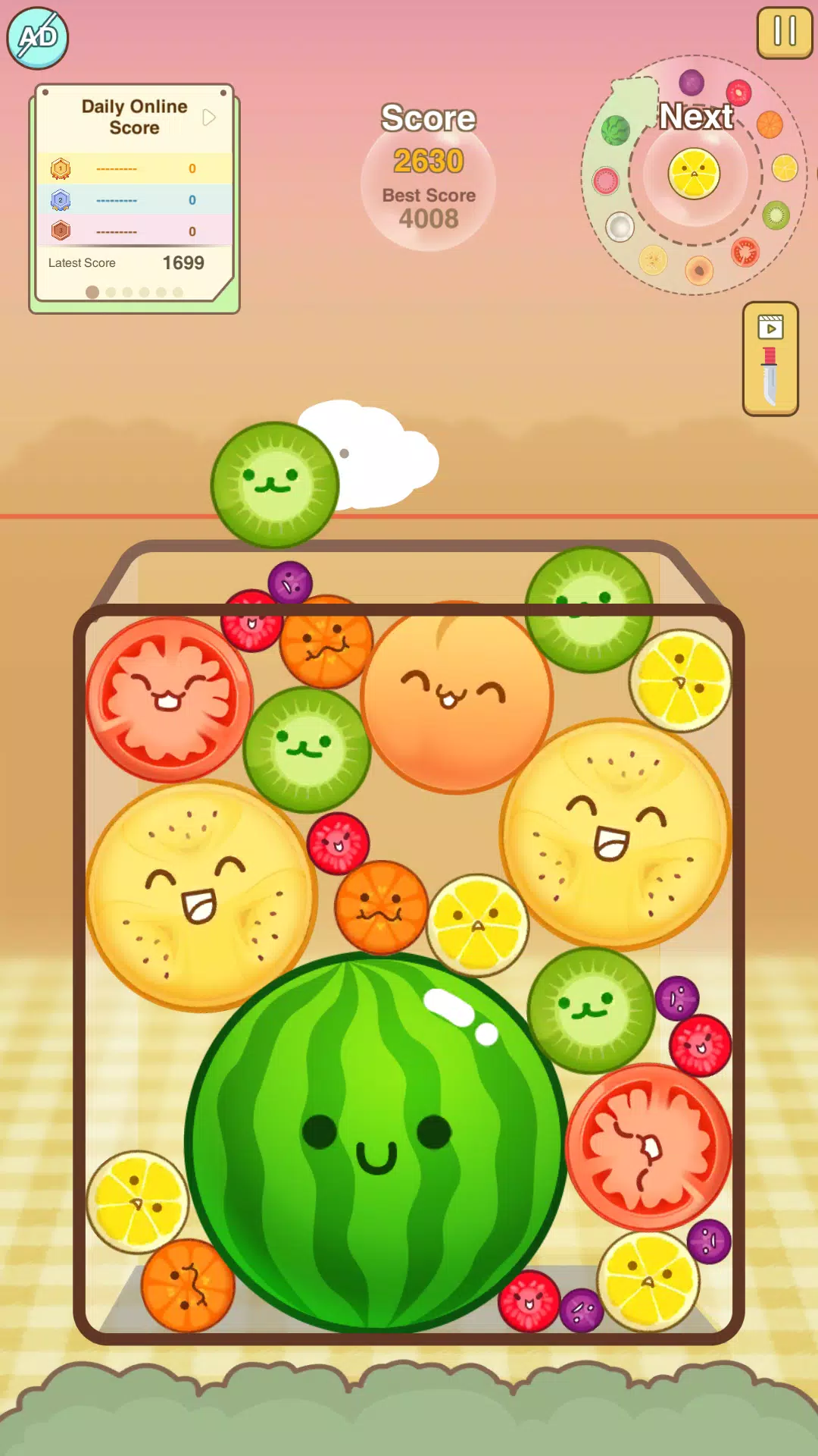 Watermelon Merge Game ဖန်သားပြင်ဓာတ်ပုံ 0