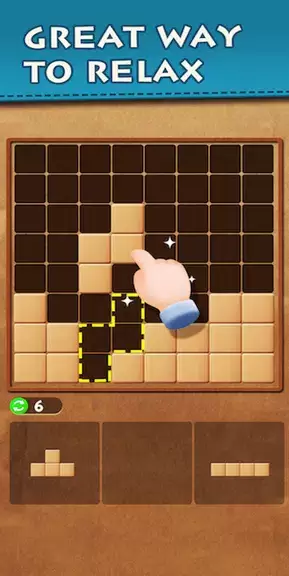 Wood Block Puzzle Classic Game Tangkapan skrin 1