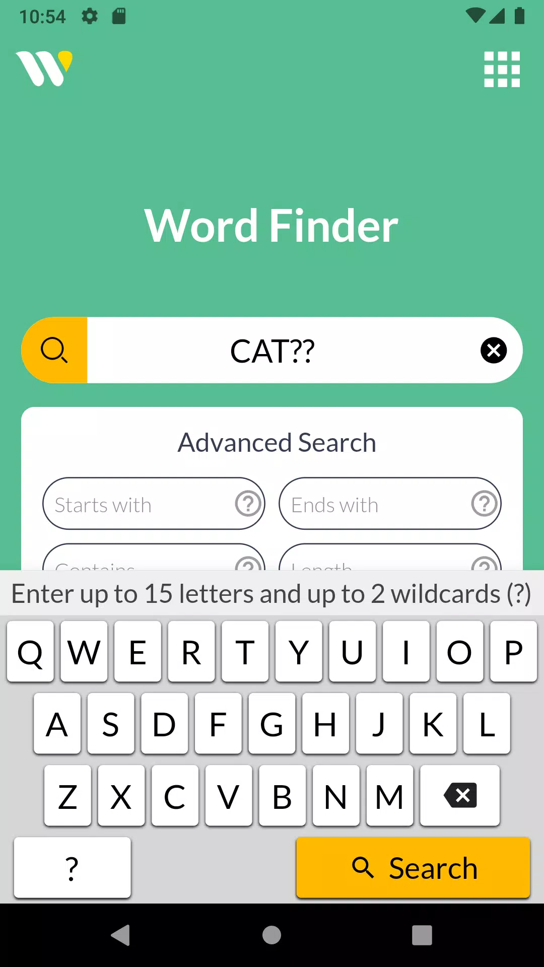 Wordfinder by WordTips スクリーンショット 2