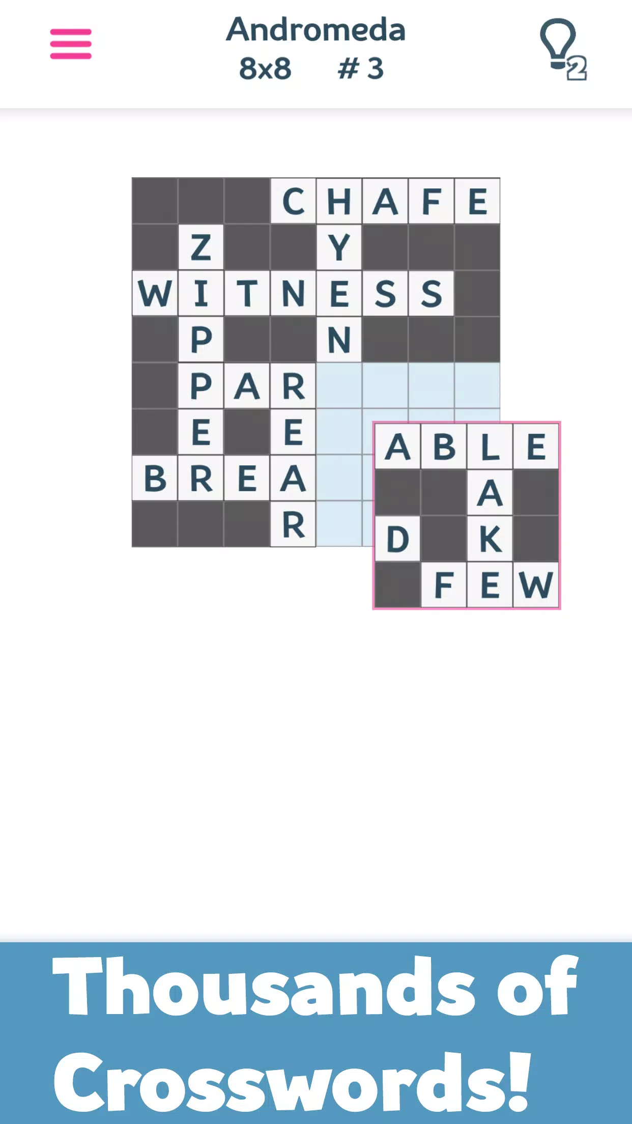 Crosswords(Fill-Ins+Chainword)应用截图第2张