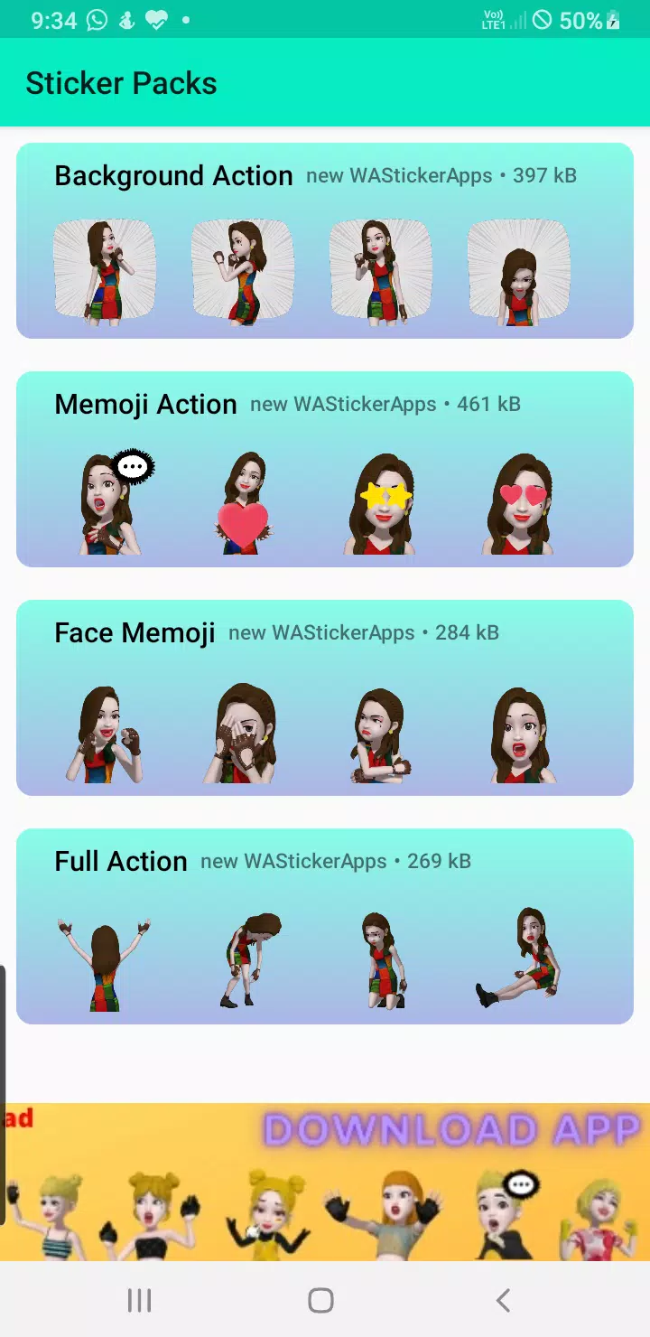 3d emoji stickers for whatsapp Captura de pantalla 0