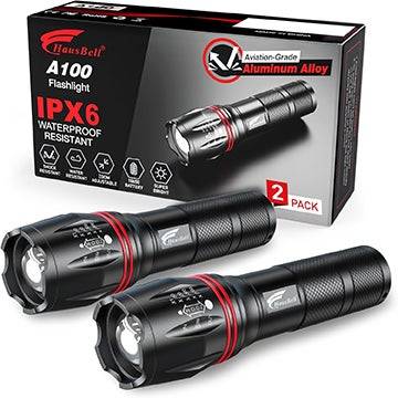 Hausbell A100 EDC Flashlight 2-Pack
