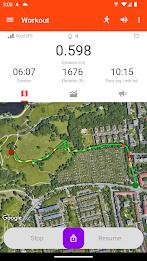 GPS Running Cycling & Fitness Schermafbeelding 1