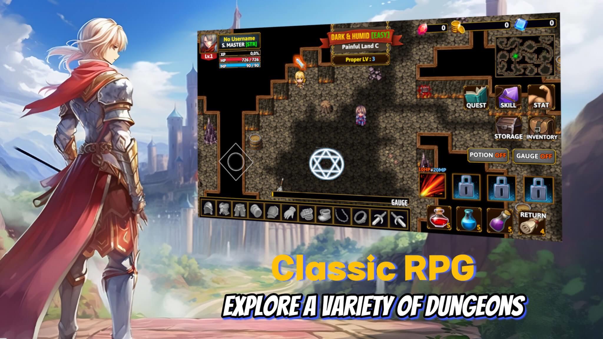 Darkside Dungeon roguelike rpg Schermafbeelding 2