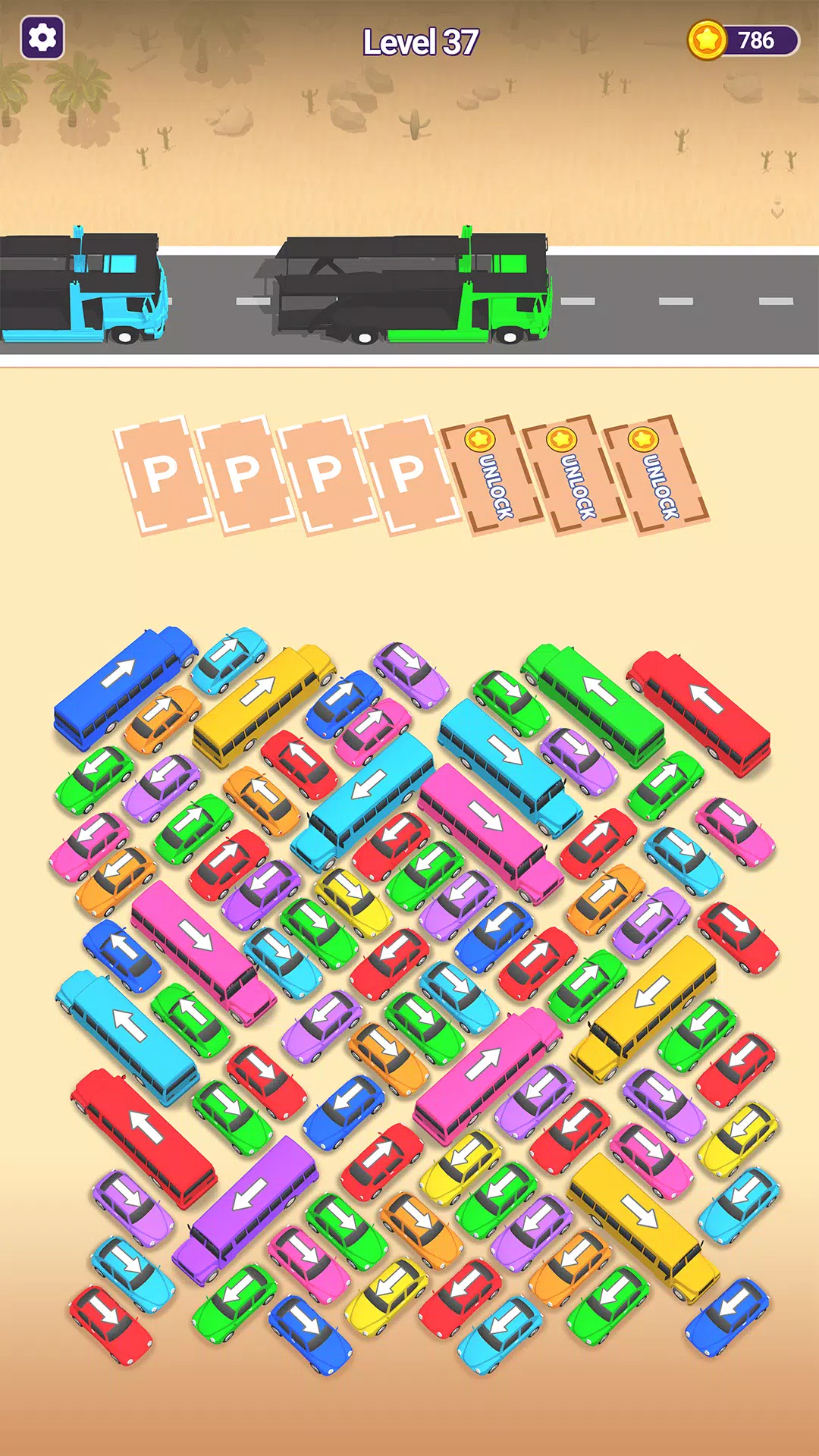 Mini Car Jam: Parking Puzzle Ảnh chụp màn hình 1