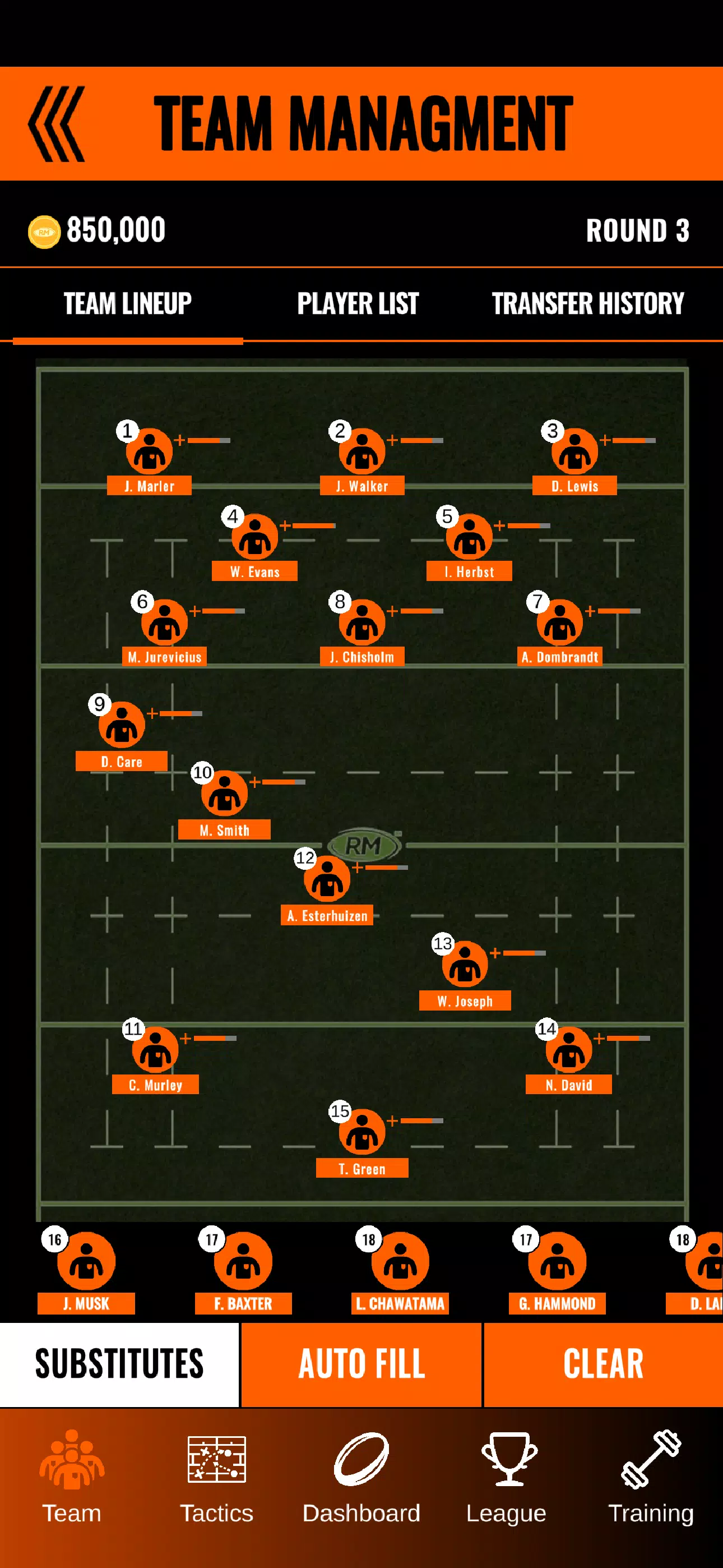 Rugby Manager 25 スクリーンショット 1
