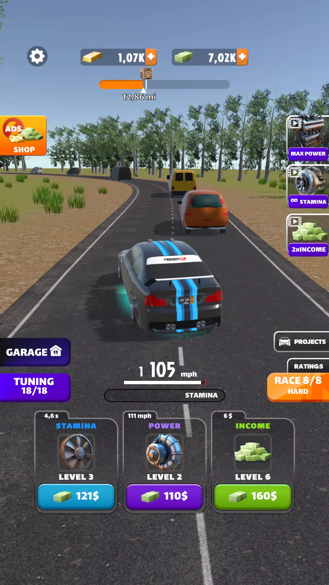 Racing Highway: Car Idle Tangkapan skrin 2