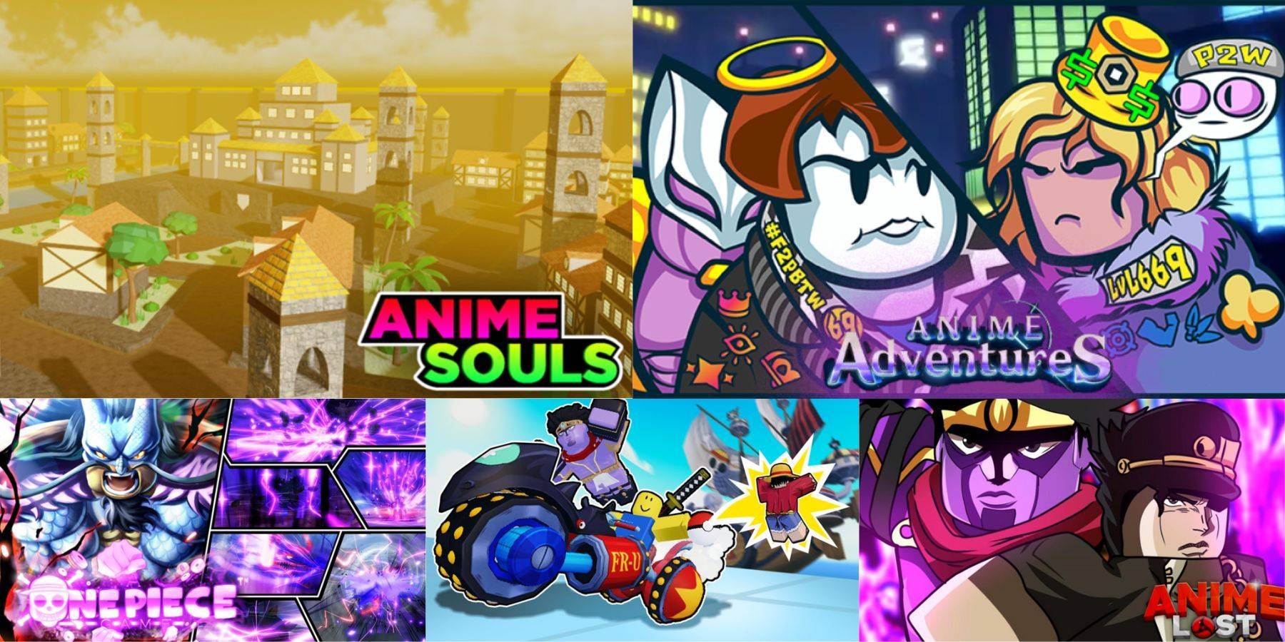 Giochi anime Roblox simili