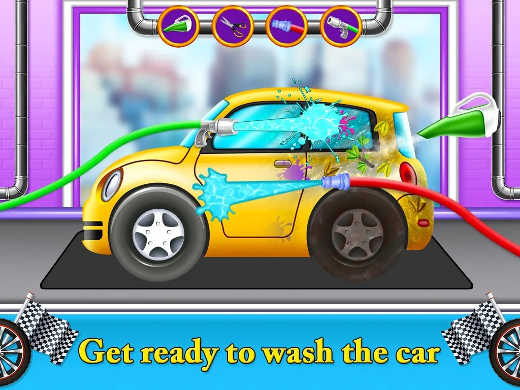 Auto car wash garage game Capture d'écran 0