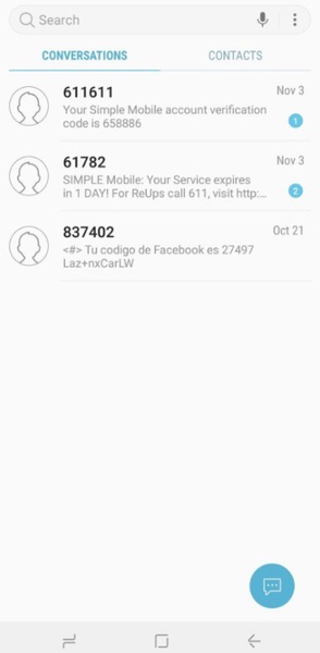 Samsung Messages स्क्रीनशॉट 2