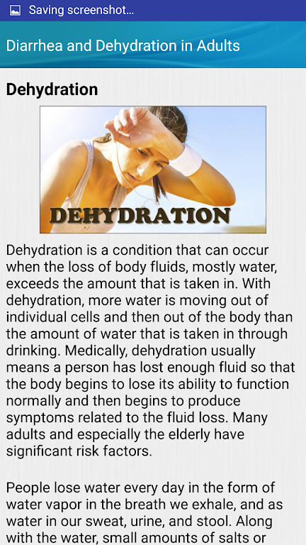 Diarrhea and Dehydration Help Captura de pantalla 1