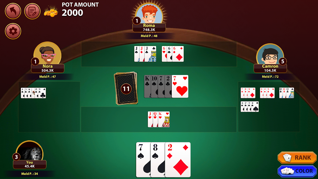 Rummy 500 : The Rummy Game Captura de tela 2