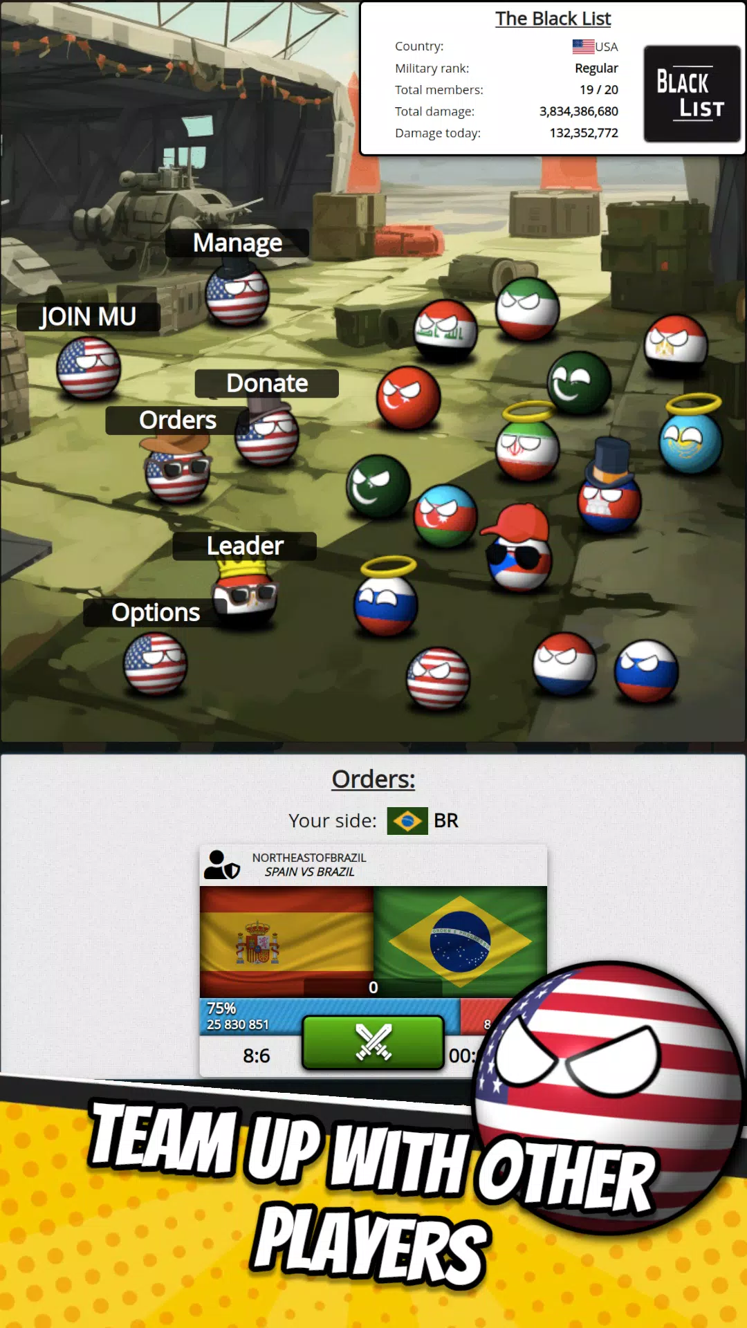 eSim Countryballs Country Game ဖန်သားပြင်ဓာတ်ပုံ 2