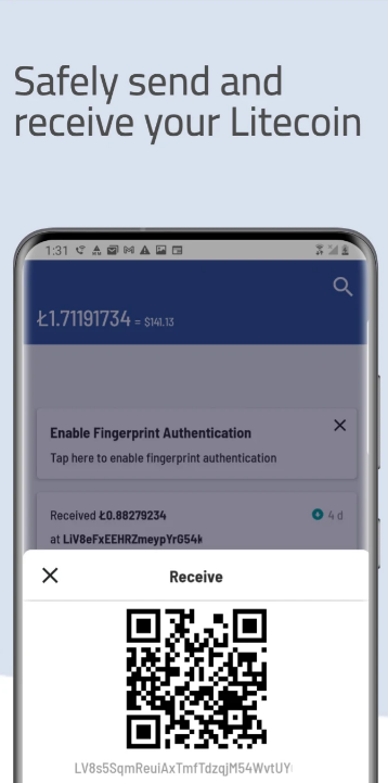 Litewallet Capture d'écran 0