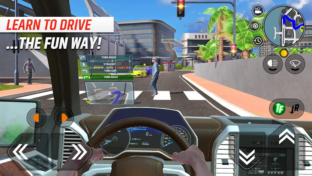 Car Driving School Simulator Mod स्क्रीनशॉट 0