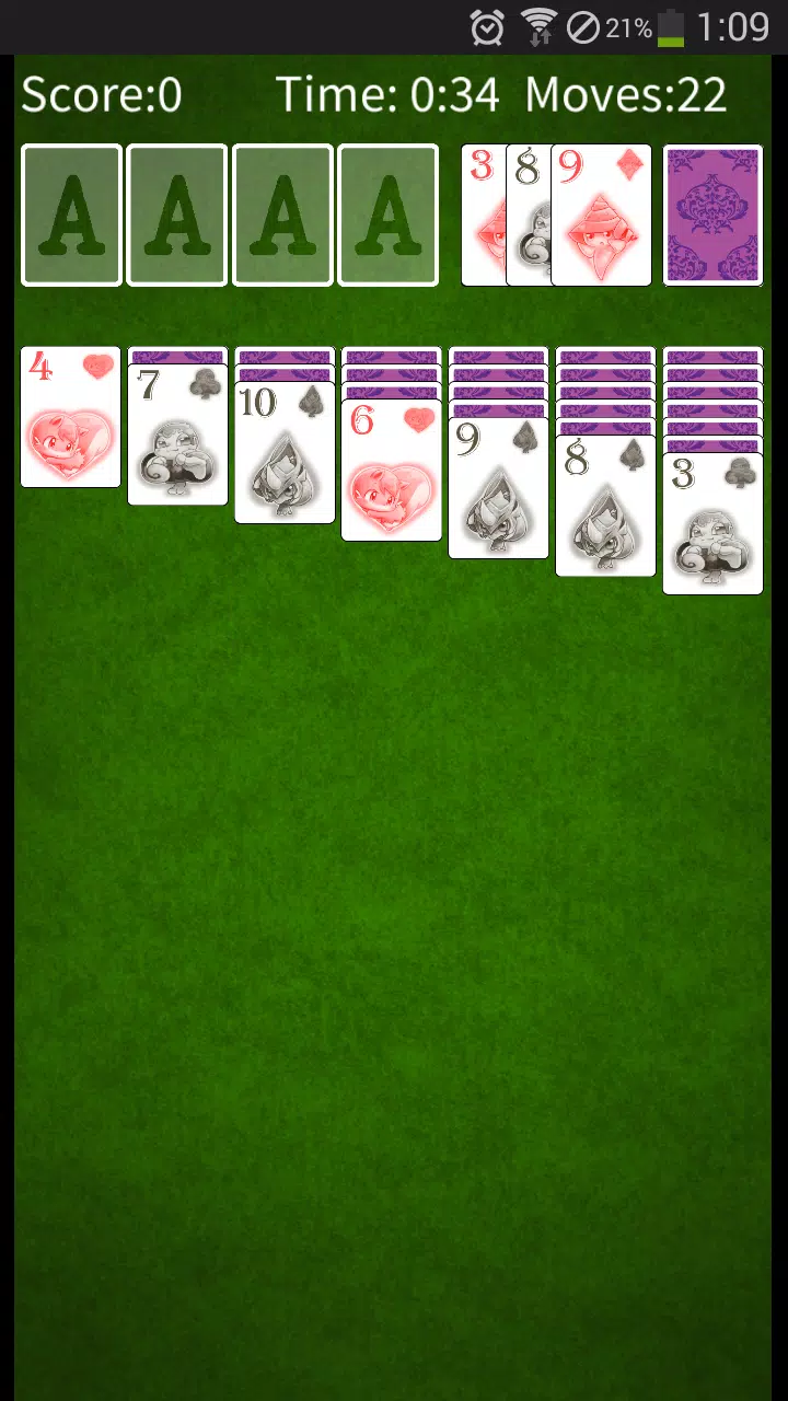 Solitaire Monsters Captura de tela 3