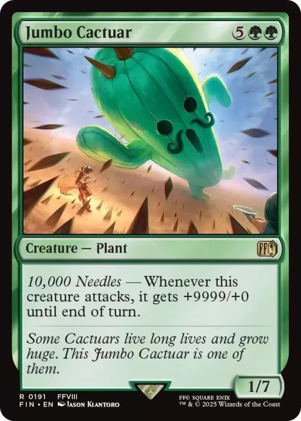 Jumbo Cactuar Card