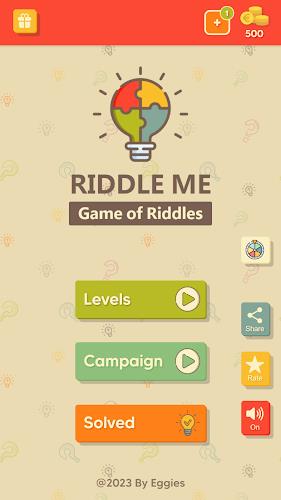 Riddle Me - A Game of Riddles 스크린샷 0