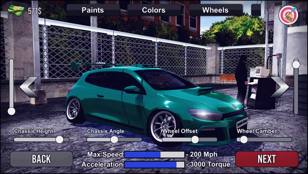 Megane Drift Simulator Captura de tela 1