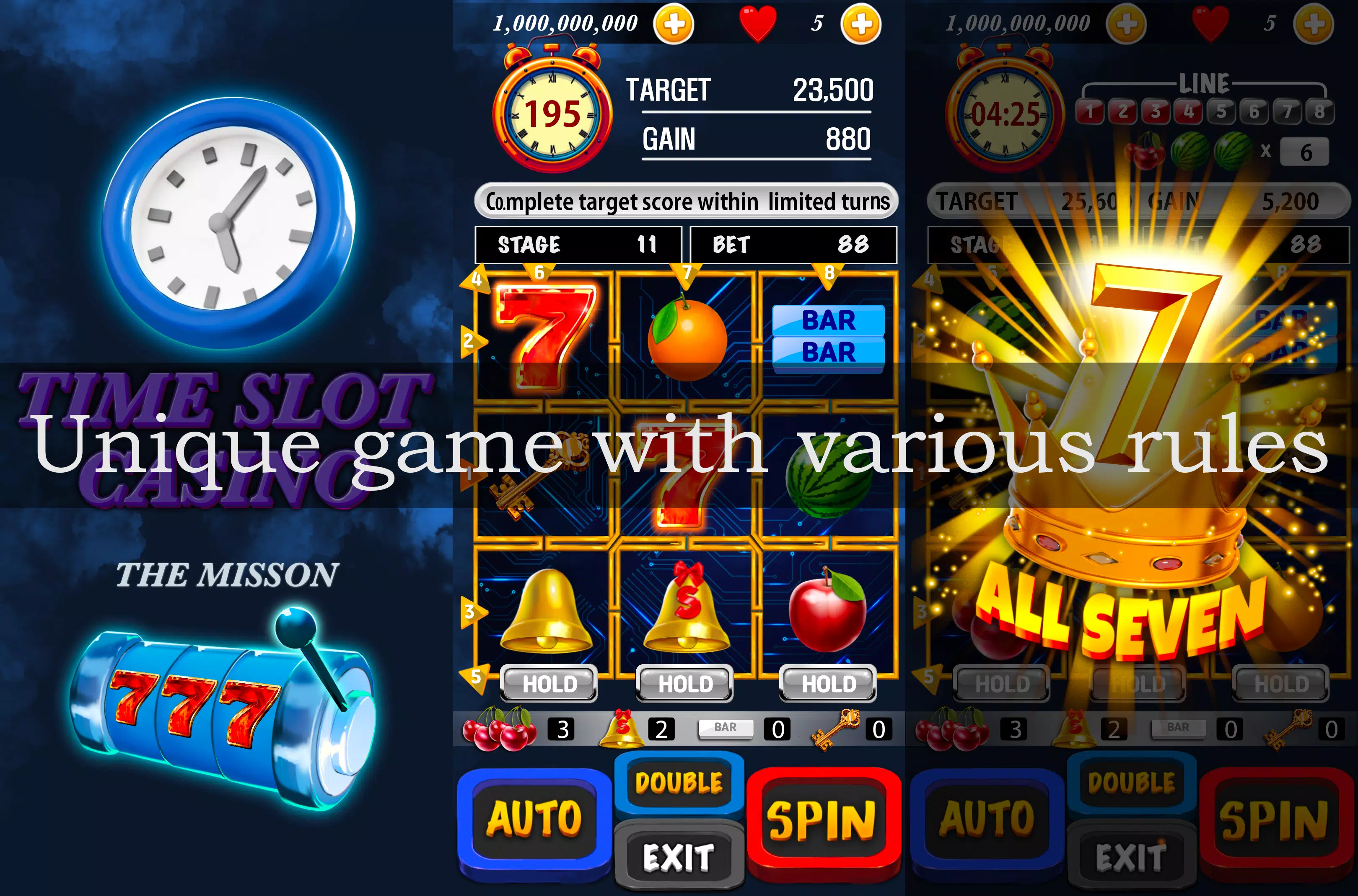 Time slot Casino : The Mission Скриншот 0