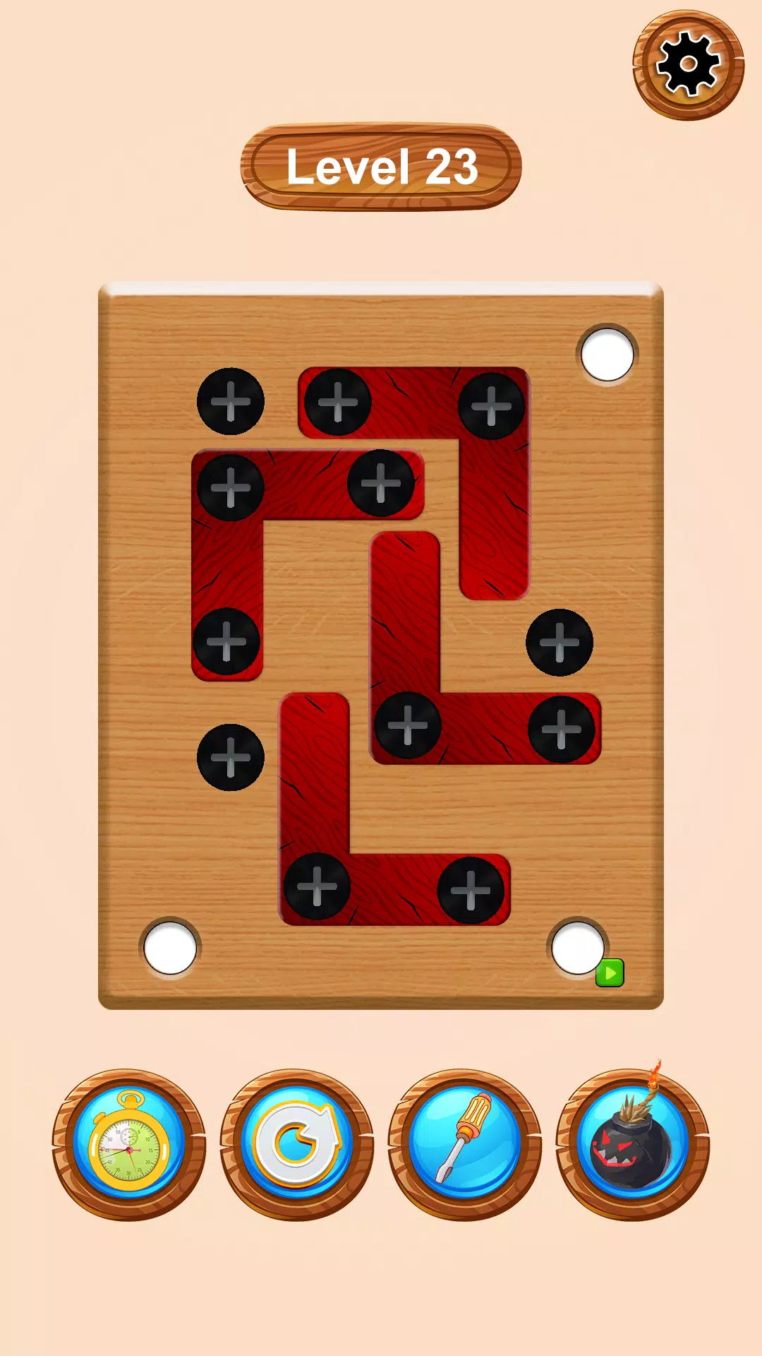 Wood Nuts & Bolts Screw Puzzle 스크린샷 3