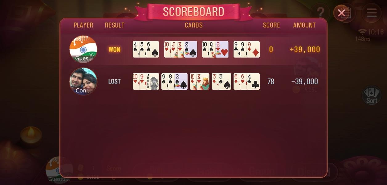 Rummy Plus - Online Indian Rummy Screenshot 3