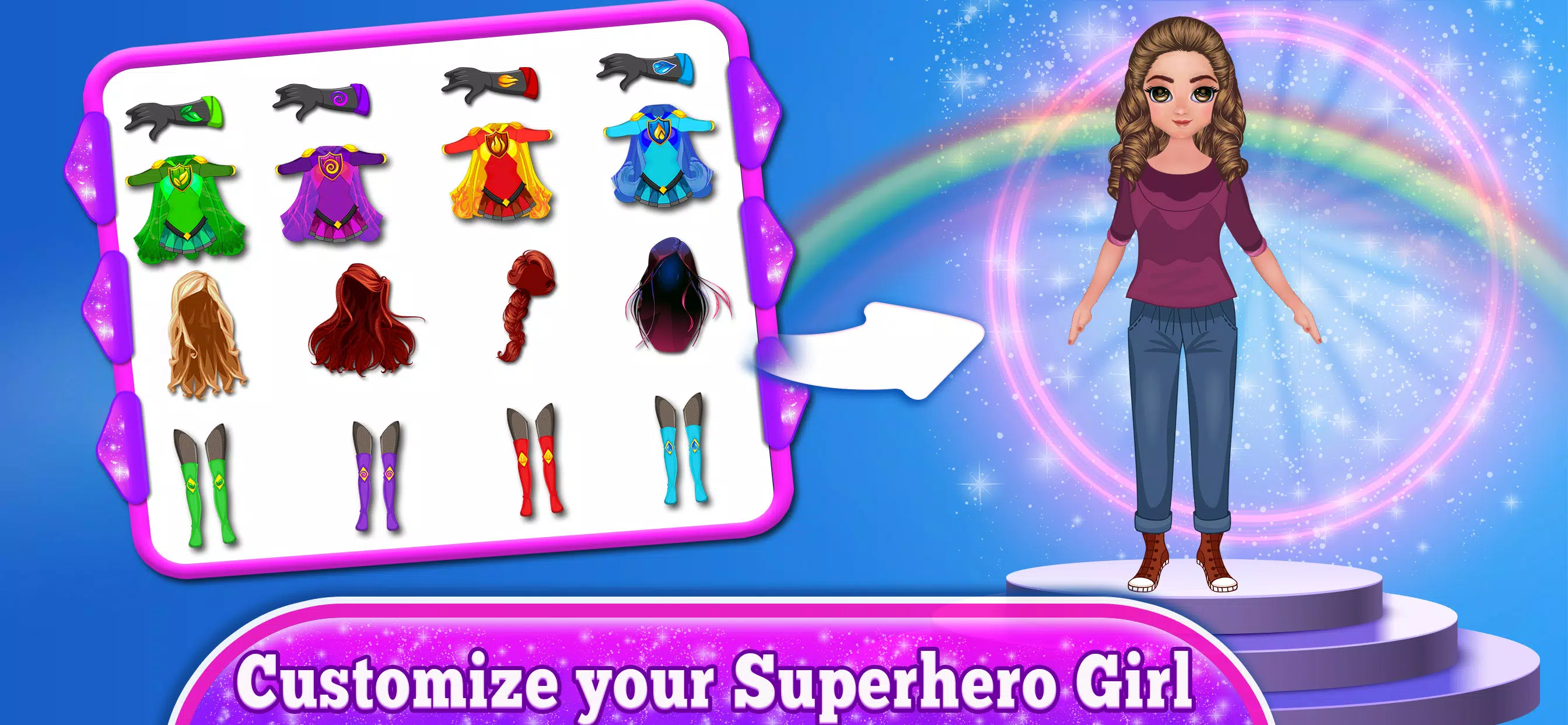Super hero Girls: Power Games Скриншот 2