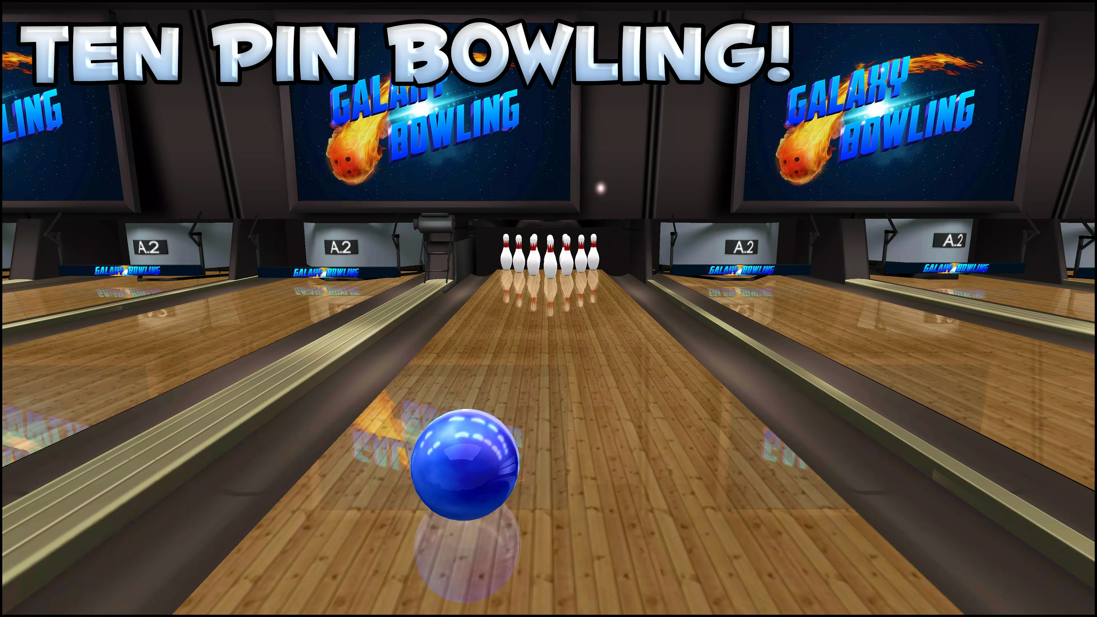 Galaxy Bowling 3D Captura de tela 2