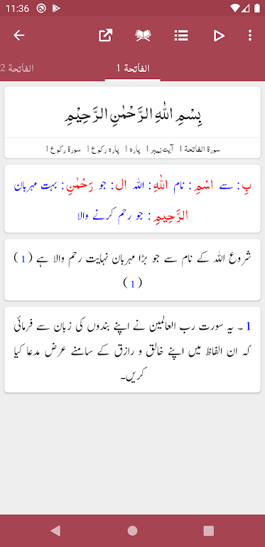 Tafseer Bayan ul Quran Captura de tela 1