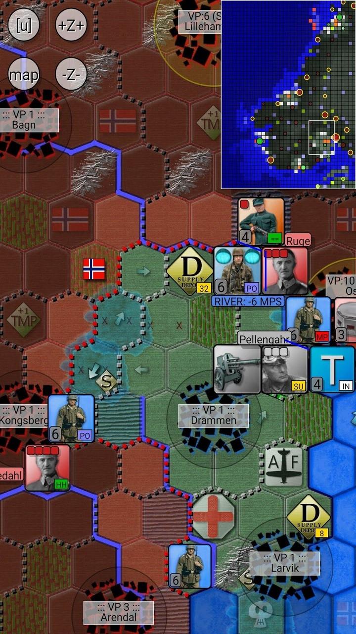 Schermata Invasion of Norway (turnlimit) 3