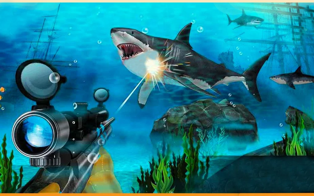 Real Whale Shark Hunting Games 스크린샷 0