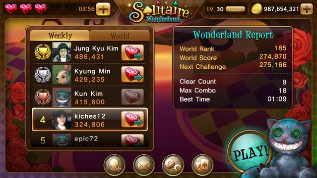 Solitaire Wonderland स्क्रीनशॉट 1